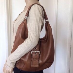 Brown Leather Hobo Bag